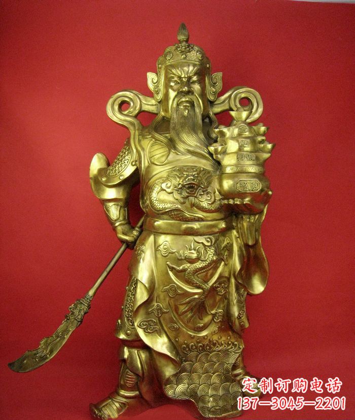 江西招财关公铜雕
