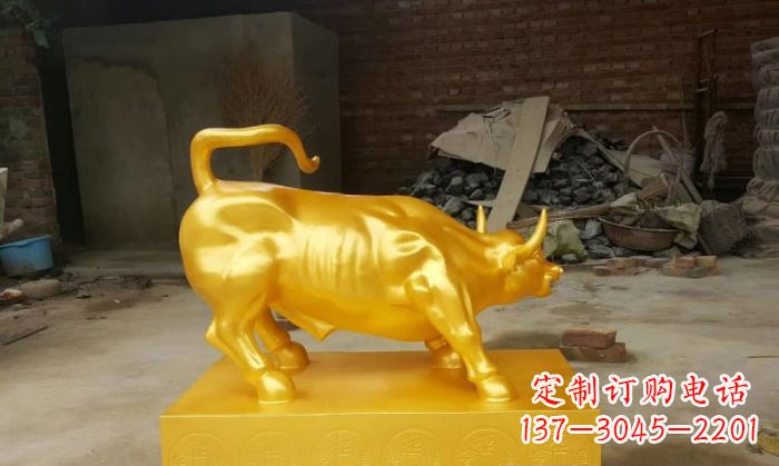 江西招财铜牛雕塑 (2)