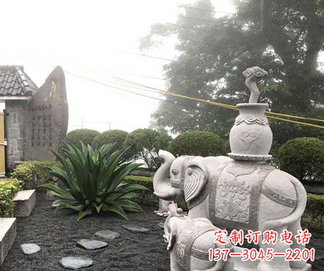 江西招财驮宝大象石雕