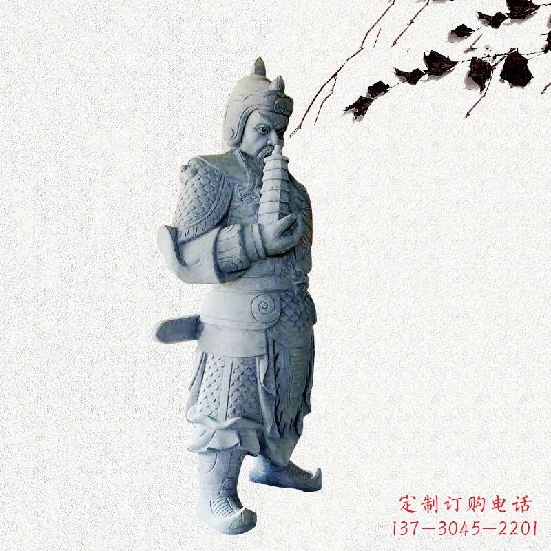 江西中国古代神话中的托塔天王石雕塑