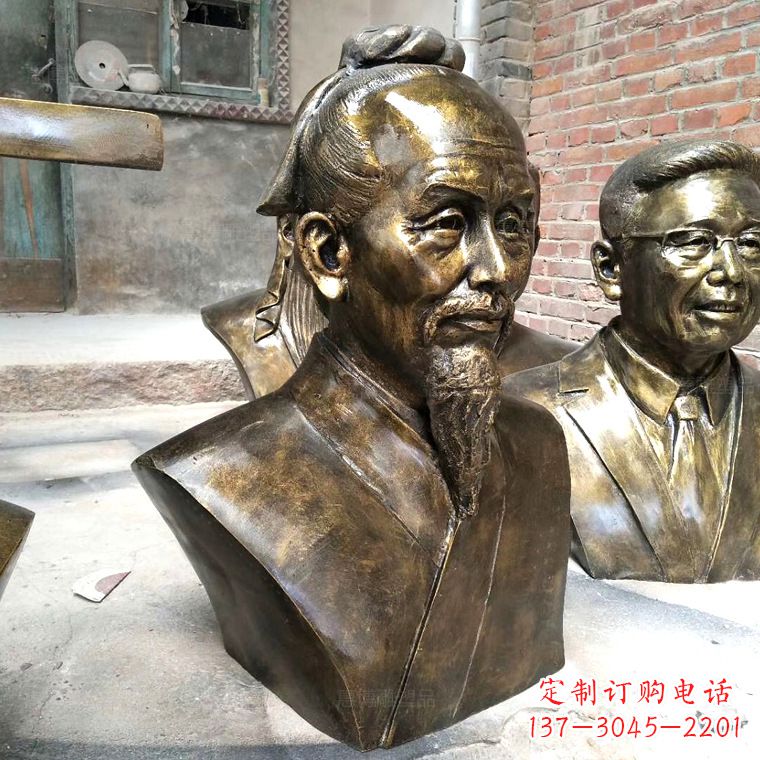 江西中国古代著名数学家祖冲之铸铜胸像雕塑