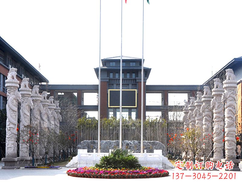 江西中国华表雕塑-校园园林广场景观装饰雕塑