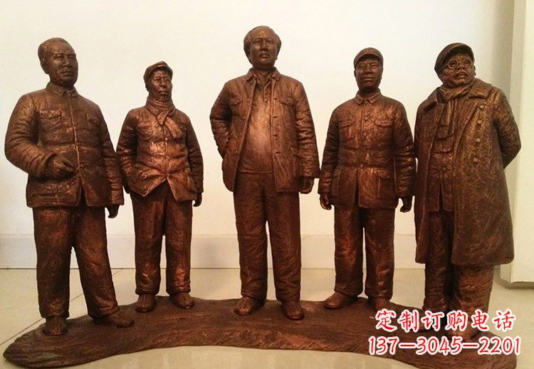 江西中国近代伟人系列铜雕像
