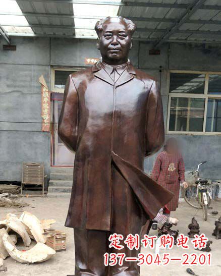 江西中国伟人毛泽东铜像