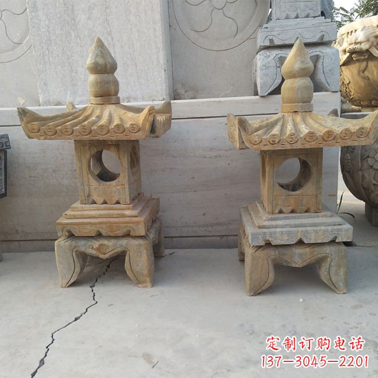 江西中式仿古低墩石灯笼