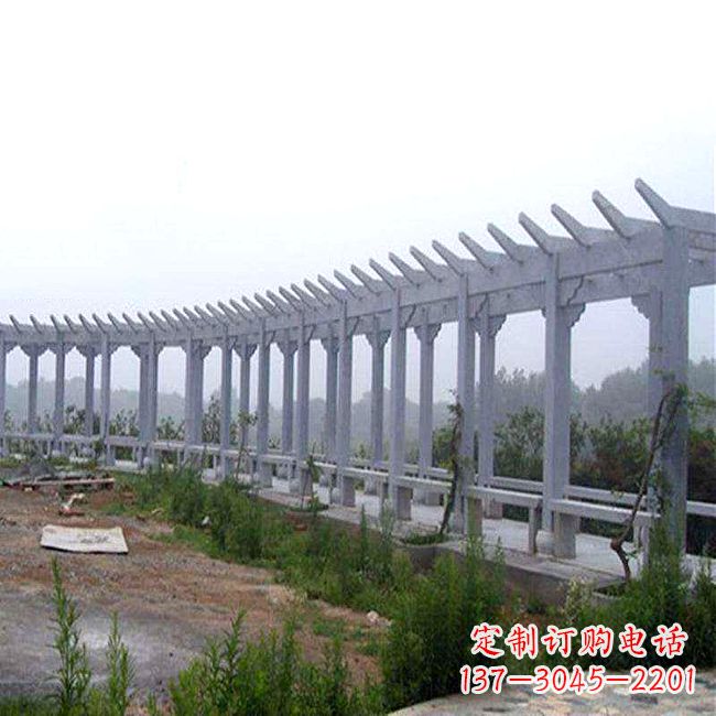 江西中式花架石雕长廊