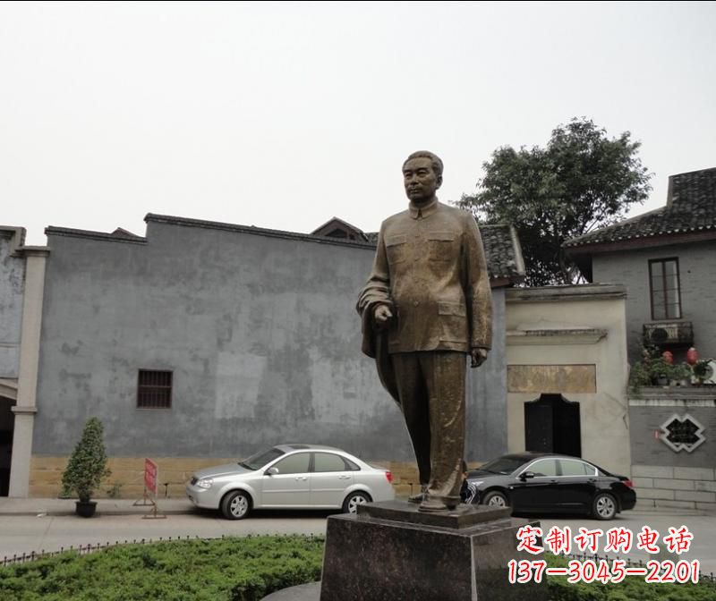 江西周恩来铜雕