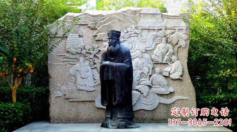 江西朱熹古代名人铜雕_2