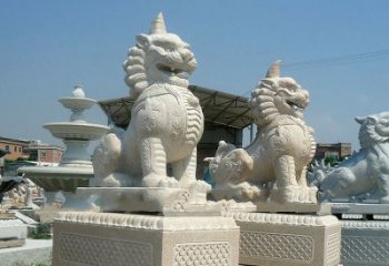 江西獬豸 石雕 独角兽-法院大门神兽雕塑