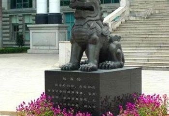 江西獬豸铜雕塑-法院门前神兽动物雕塑摆件