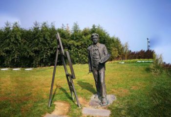 江西徐悲鸿城市雕塑公园铜雕像