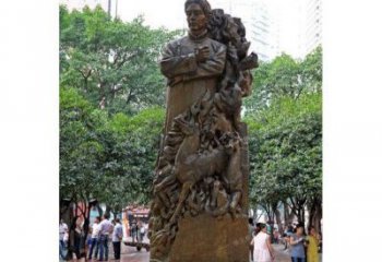 江西徐悲鸿铜雕