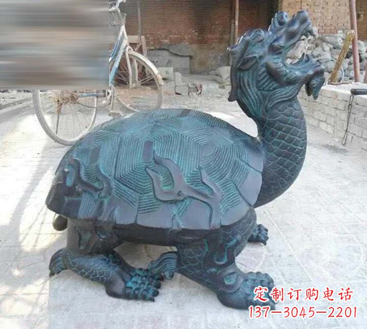 江西铸铜龙龟雕塑222