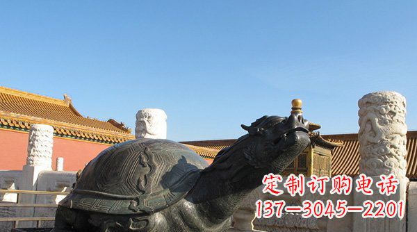 江西铸铜龙龟寺庙神兽铜雕