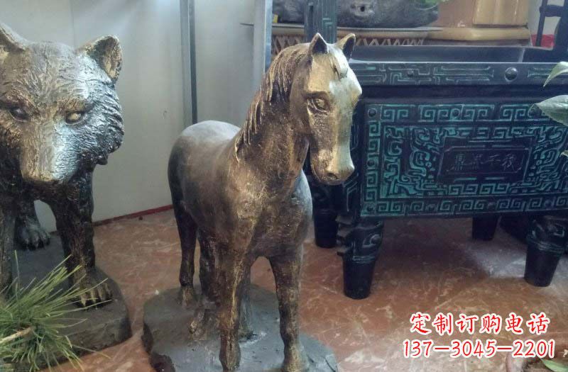 江西铸铜马雕塑222