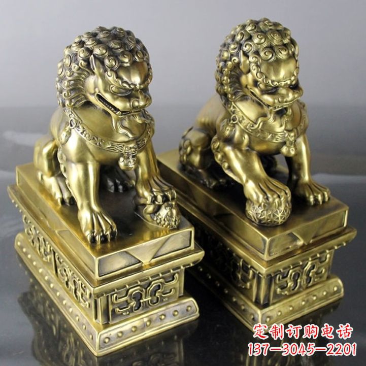 江西铸铜天安门狮子雕塑