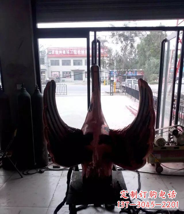 江西铸铜天鹅公园动物铜雕 (2)