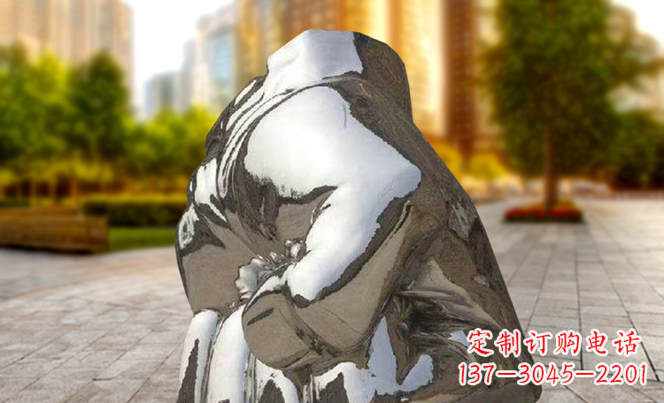 江西不锈钢拳头广场景观雕塑