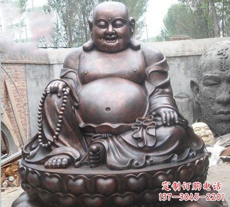 江西宗教庙宇弥勒佛铜雕222