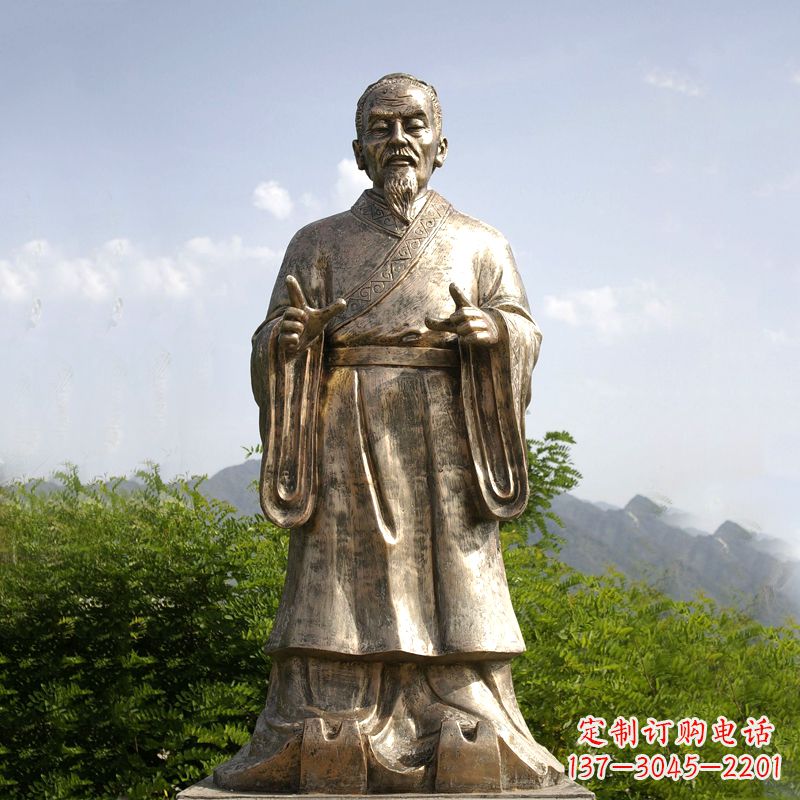 江西祖冲之纯铜雕像