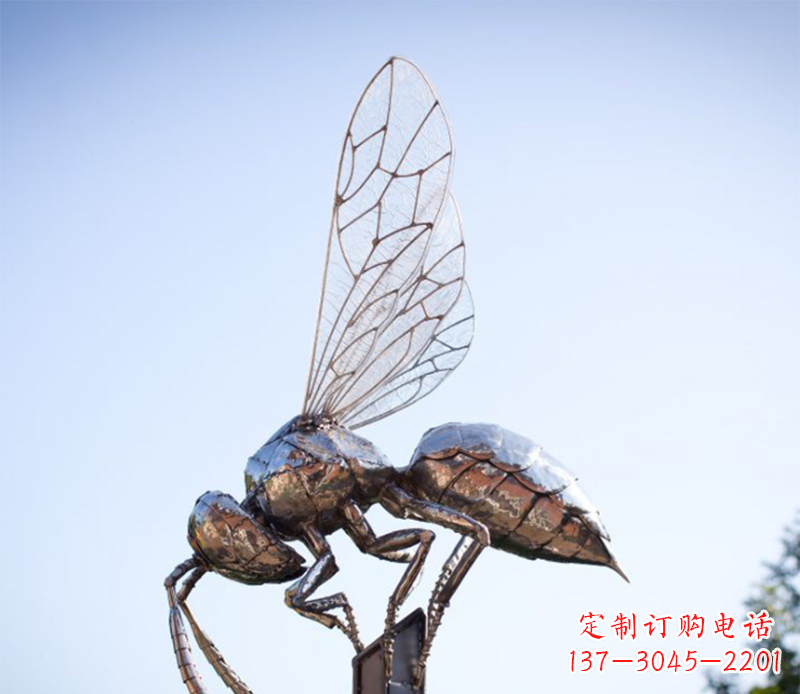 江西蜜蜂雕塑不锈钢